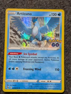 Pokemon Card Articuno 024/078 - Pokemon Go Holo Rare NM - Image 1