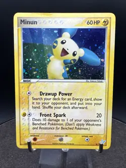 Minun 6/12 EX Trainer Deck Kit Holo 2006 Vintage Pokemon TCG Card - Image 1