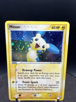 Minun 6/12 EX Trainer Deck Kit Holo 2006 Vintage Pokemon TCG Card - Image 2