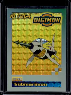 1999 Digimon Monsters Trading Card Game Submarimon Foil ID #264 - Image 1