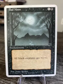 Magic the Gathering - MTG - Bad Moon (1995) - Image 1