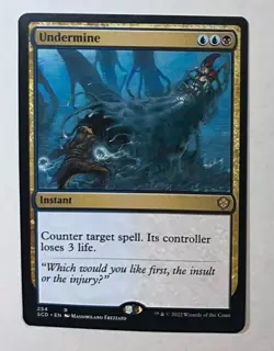 Wizards Undermine Rare Instant Starter Commander Decks Regular Blue Black Lp/mp - Image 1