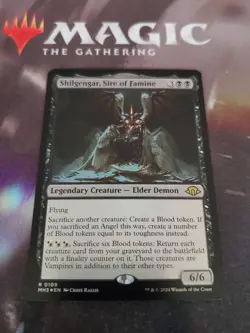 Mtg. 2x Shilgengar, Sire of Famine. Foil. Modern Horizons 3. Pack Fresh - Image 1