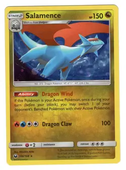 Pokemon TCG Salamence S&M Celestial Storm 106/168 Cosmos Holo Rare Card NM - Image 1