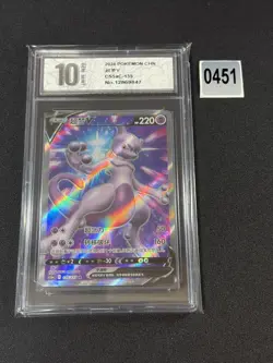 Mewtwo V SR CS5aC-135/127 Pokemon Card Chinese Grade 10 - Image 1