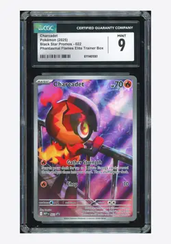 Pokemon CGC 9 Charcadet Promo 2025 #022 MEP ETB English #1 - Image 1