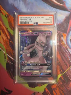 PSA 10 MEWTWO GX 31 HIDDEN FATES POKEMON MJ WOW LOOK GREAT - Image 1