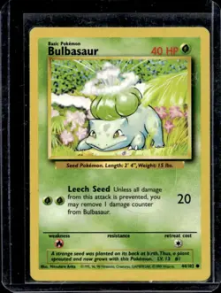 1999 Pokemon Unlimited Bulbasaur Common #44/102 - Image 1