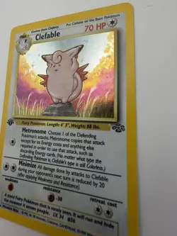 CLEFABLE Pokemon Card - WOTC - 1st Edition - Jungle - 1/64 - HOLO - - Image 3