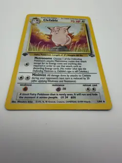 CLEFABLE Pokemon Card - WOTC - 1st Edition - Jungle - 1/64 - HOLO - - Image 5