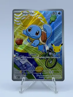 First Partner Illustration Squirtle Promo Full Art Holo 037 Pokemon TCG-Mint - Image 1