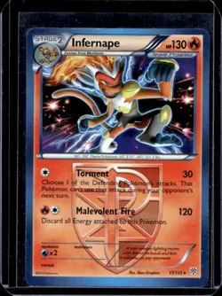 2013 Pokemon Black & White Plasma Storm Infernape #17/135 - Image 1