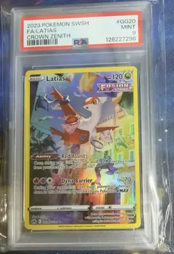 Pokemon Latias GG20 Ultra Rare Holo PSA 9 Crown Zenith Galarian Gallery 2023 - Image 3