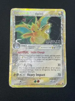 Pokemon TCG Dragonite 3/113 EX Delta Species Reverse Holo Rare (Damaged) - Image 2
