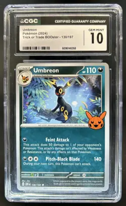 2024 Pokemon Trick or Trade Umbreon #130/197 CGC 10 - Image 1