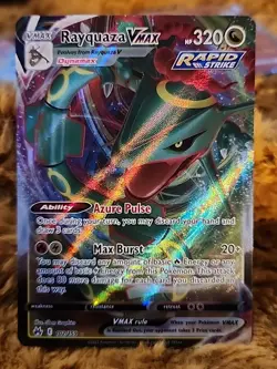 Pokemon TCG Rayquaza VMAX Crown Zenith 102/159 Holo Ultra Rare - Image 1