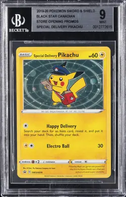 2019-20 POKEMON SWORD & SHIELD SPECIAL DELIVERY PIKACHU BGS 9 - Image 1