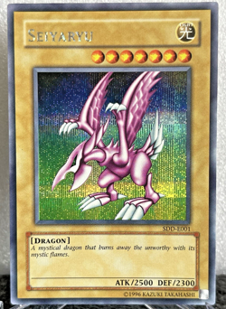 Yu-Gi-Oh Seiyaryu SDD-E001 Secret Rare DDS Promo LP Vintage Excellent - Image 3