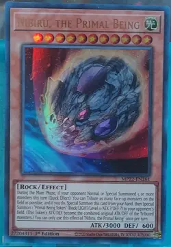 Yugioh! Nibiru, the Primal Being MP22-EN261 Ultra Rare 1st Edition Light Play - Image 1
