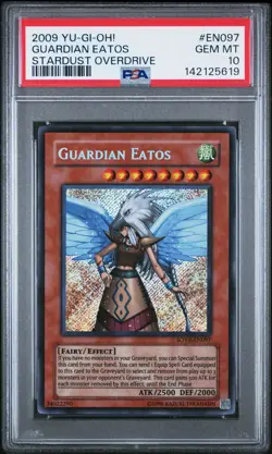 2009 YU-GI-OH! SOVR-STARDUST OVERDRIVE #EN097 GUARDIAN EATOS PSA 10 - Image 1