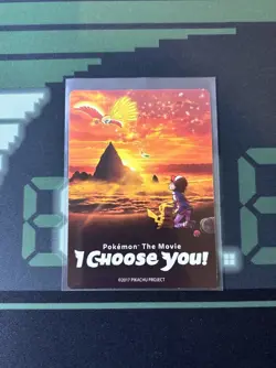 Pokemon The Movie 'I Choose You' Insert Card - Promo Card Official Ash Pikachu - Image 2