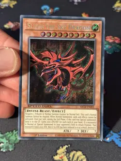 YuGiOh - Slifer The Sky Dragon SBCB-EN201 Speed Duel: Battle City Box - NM - Image 2
