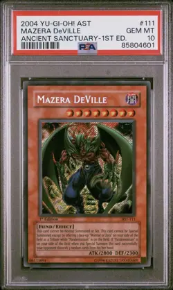 Mazera DeVille ast-111 1st Edition (PSA 10) Secret Rare Yu-Gi-Oh! - Image 1