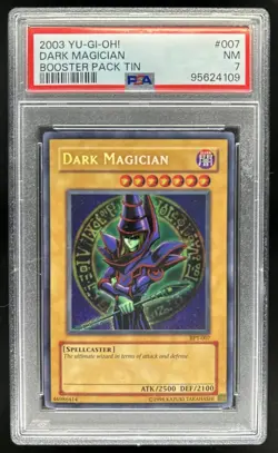 2003 Yu-gi-oh! Booster Dark Magician #bpt-007 PSA 7 - Image 1