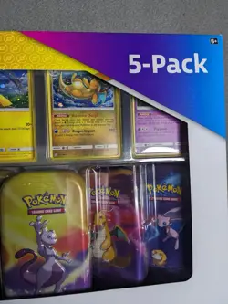 Pokemon TCG Mini Tin 5-Pack With Promo Cards Costco Exclusive Kanto Power Sealed - Image 2