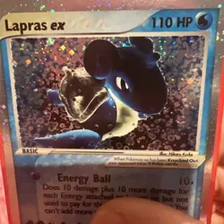 Pokemon TCG Lapras EX Ruby and Sapphire Holo Ultra Rare Card 99/109 - Image 4