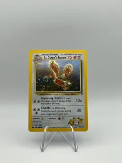 Lt. Surge’s Fearow 7/132 Holo Rare Gym Heroes Pokemon Card WOTC Near Mint - Image 1