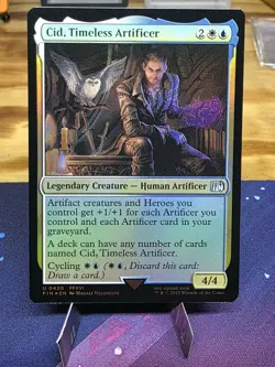 Final Fantasy Cid, Timeless Artificer 0420/Foil NM MTG Magic Uncommon Card - Image 1