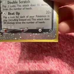 Pokemon TCG Sneasel EX Ruby & Sapphire Holo Ultra Rare Card 103/109 - Image 2