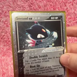 Pokemon TCG Sneasel EX Ruby & Sapphire Holo Ultra Rare Card 103/109 - Image 5
