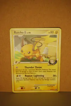 RAICHU GL 31/111 Non-Holo 2009 Rising Rivals Pokemon Card - LP - Image 1