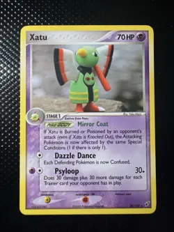Pokemon Xatu 70HP Deoxys 29/107 Rare Regular Stage 1 TCG Card - Image 1