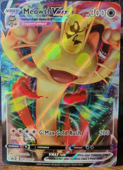 Meowth VMAX SWSH005 SWSH: Sword & Shield Promo Cards Holo - Image 1