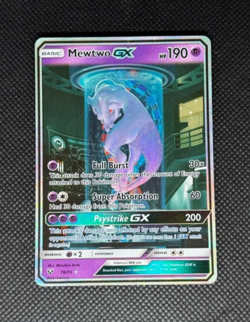 Mewtwo GX Shining Legends 78/73 - Holo Rare Full Art Secret Card - Pokemon TCG - Image 2