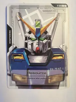 Steel Requiem RESOURCE CARD - GUNDAM NT-1 R-020 C - GD03 English TCG NM - Image 1