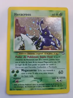 Heracross Not English Neo Holo Base Pokemon Card WOTC NM - Image 1