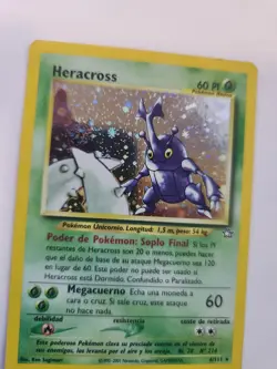 Heracross Not English Neo Holo Base Pokemon Card WOTC NM - Image 3