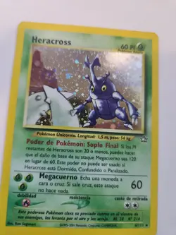 Heracross Not English Neo Holo Base Pokemon Card WOTC NM - Image 4