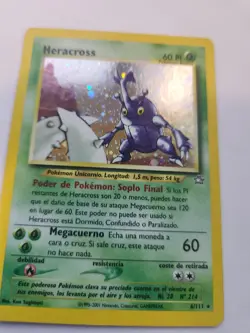 Heracross Not English Neo Holo Base Pokemon Card WOTC NM - Image 5