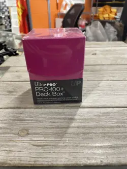 Ultra-Pro Pink Fits 100+ Collectible Cards Deck Box Commander - Image 1