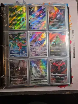 Pokemon Card Lot Binder V/VMAX IR Hits Ex 180 Cards NM Full Art - Image 1