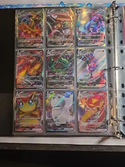 Pokemon Card Lot Binder V/VMAX IR Hits Ex 180 Cards NM Full Art - Image 4