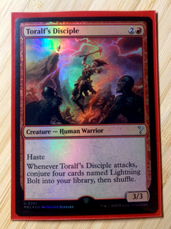 Toralf's Disciple FOIL - FANTASTIC Condition - Mystery Booster 2 Foil NM MTG - Image 1