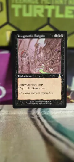 MTG-Yawgmoth's Bargain-Urza's Destiny-NonFoil- NM - Image 1