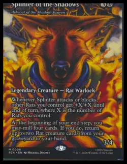 MTG- Splinter of the Shadows- Showcase Mythic- TMNT- NM - Image 1