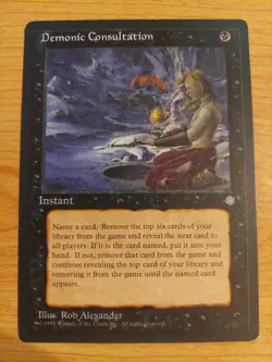Demonic Consultation - 9 (Ice Age) - Near Mint NM - Uncommon - Image 1
